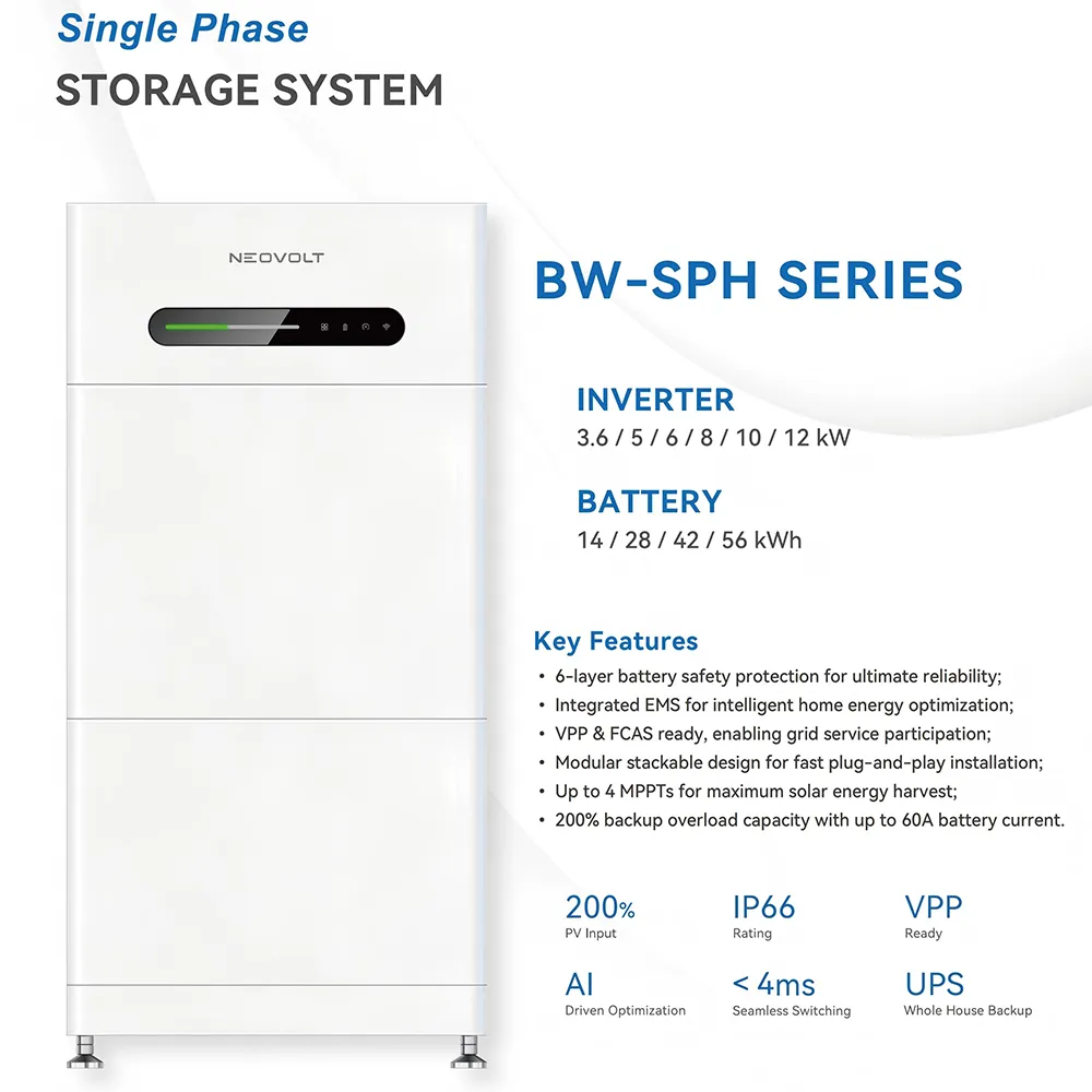 Single Phase Hybrid Inverter With 4 Mppt